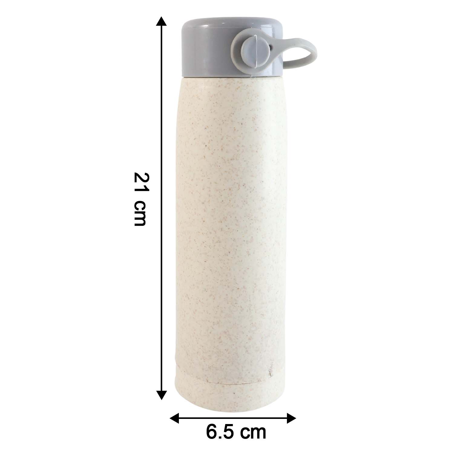 6951 High Portable Water Bottle Creative Wheat Fragrance Glass Bottle Water With Mobile Phone Holder Wide Mouth Glass Water 380ml (Moq - 80 Pc)