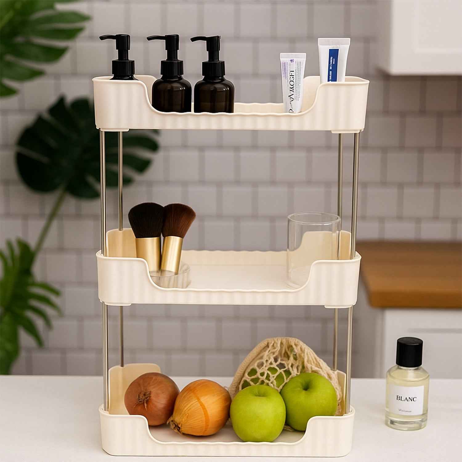 3-tier Multipurpose Storage Organizer Rack Shelf (1 Set)