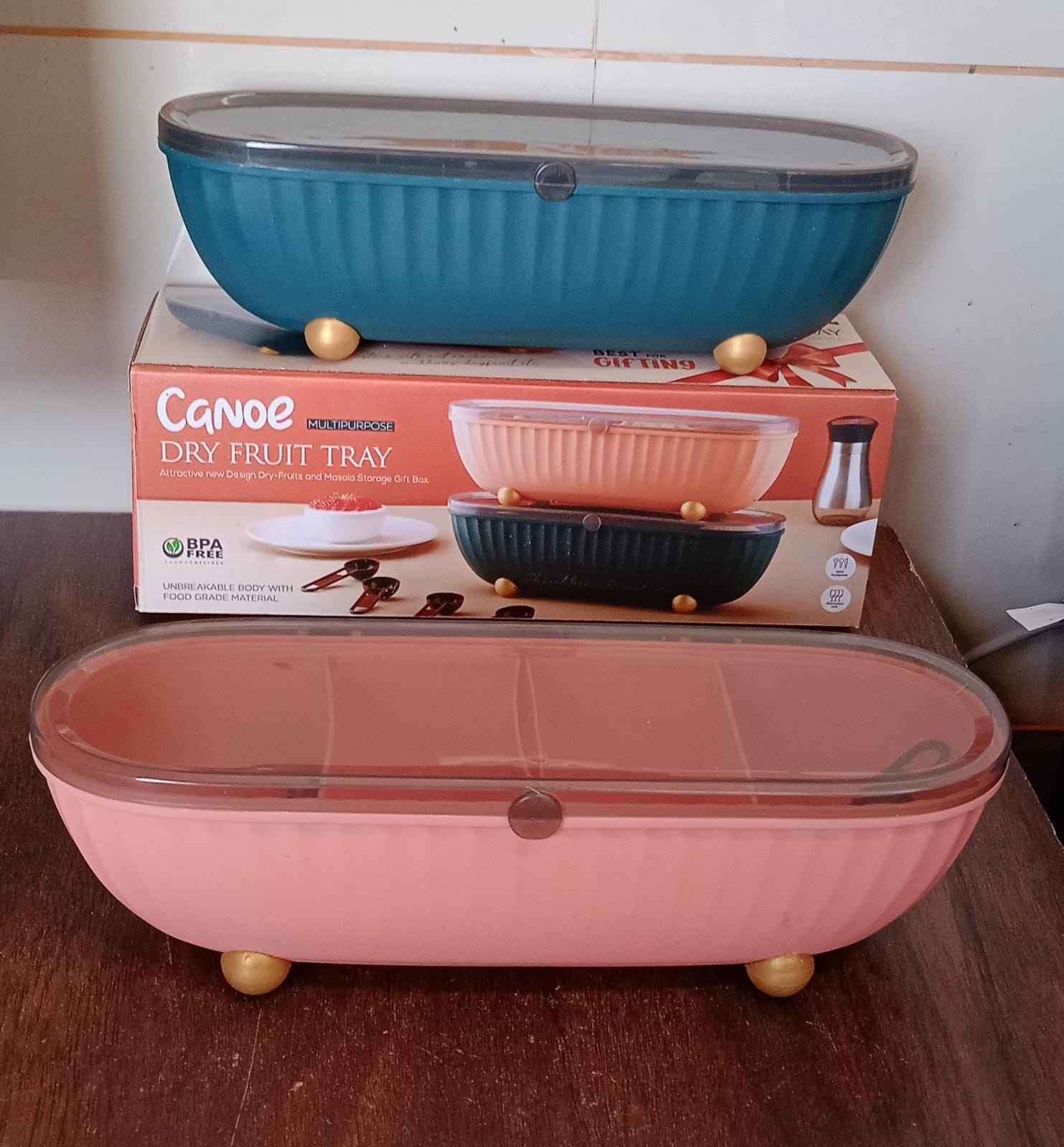 8255spice Bottle Spice Jar Durable Spice Seasoning Box Jar Food Grade Spoon Seasoning Case For Kitchen Dry Fruit Tray (1 Pc)