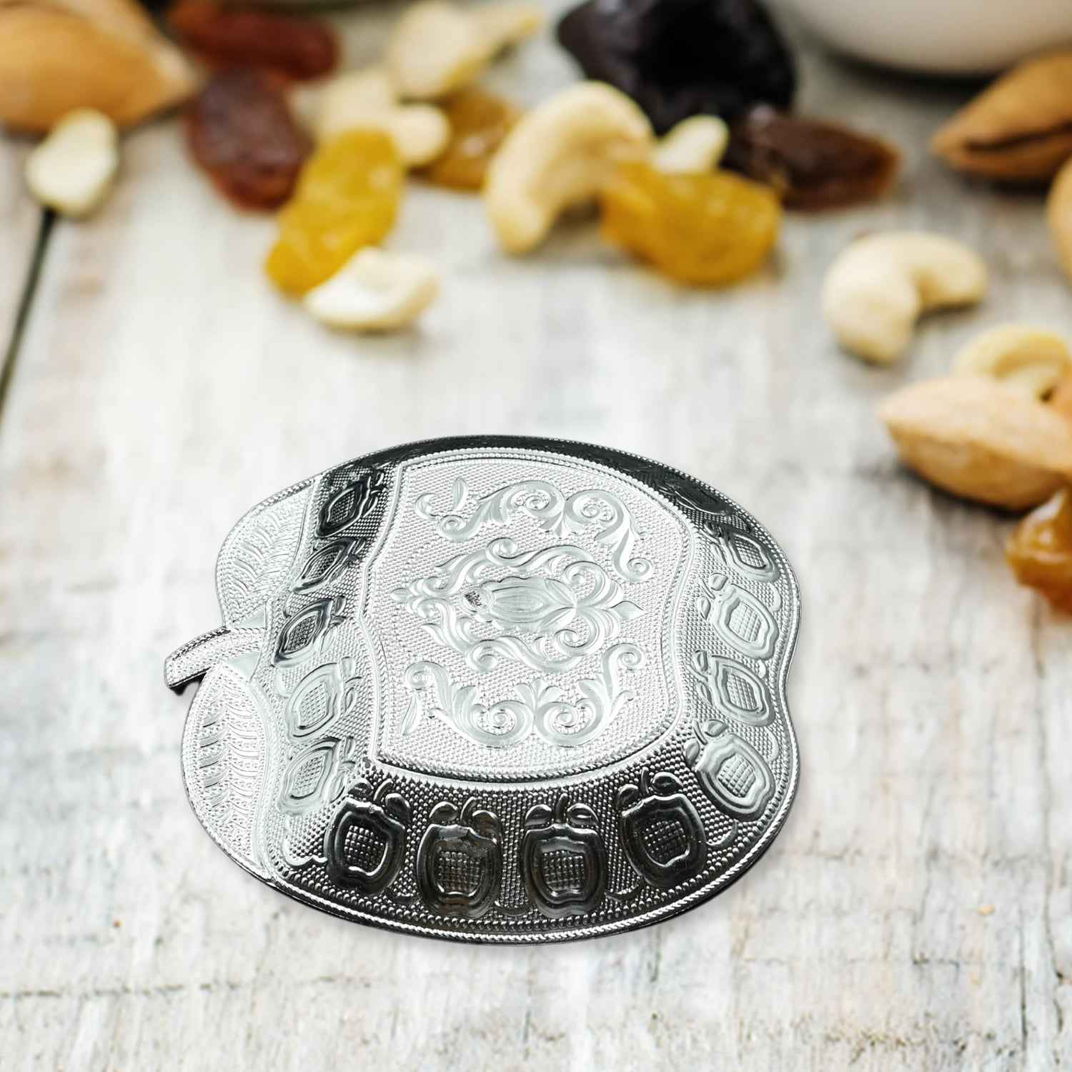 5479 Decorative Mukhwas Serving Tray Serving Mukhwas Plate Fancy Candy Tray Dry Fruit Serving Tray (1 Pc Set)