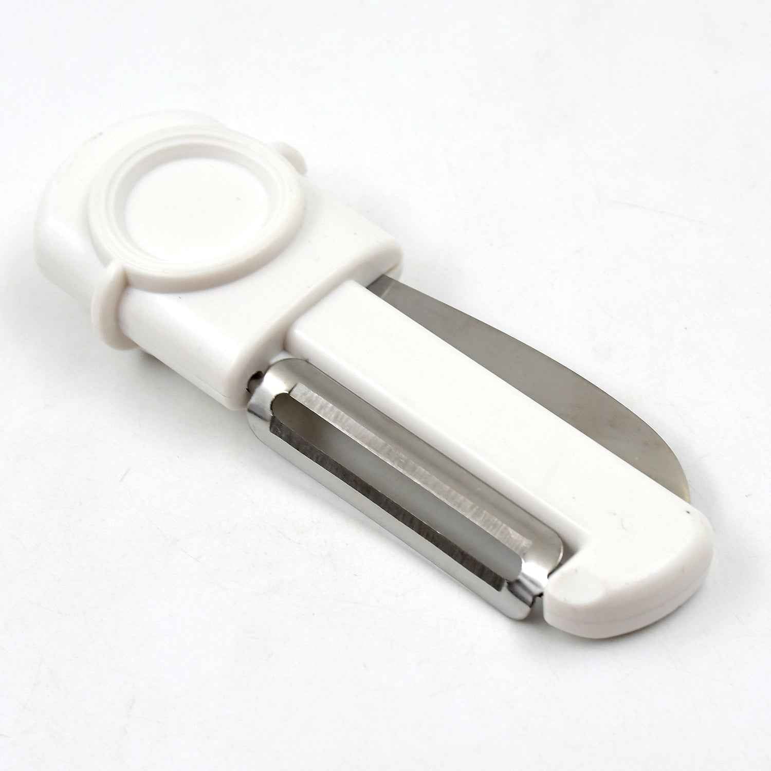 Dual-use Knife And Peeler 2-in-1 Stainless Steel Blades Wiith Case (1 Pc)