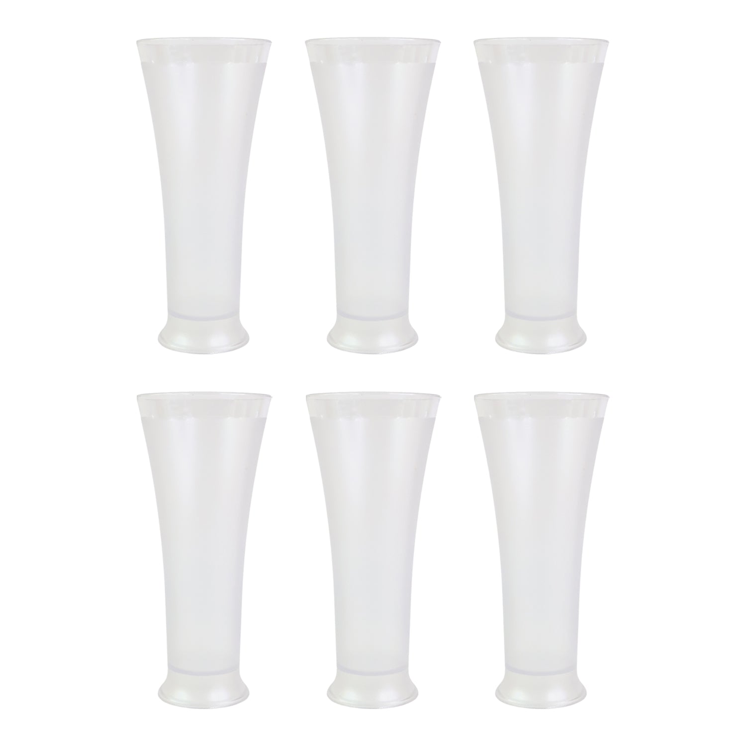 Supermom Plastic Faluda Matt Glass Set (300ml 6 Pc)