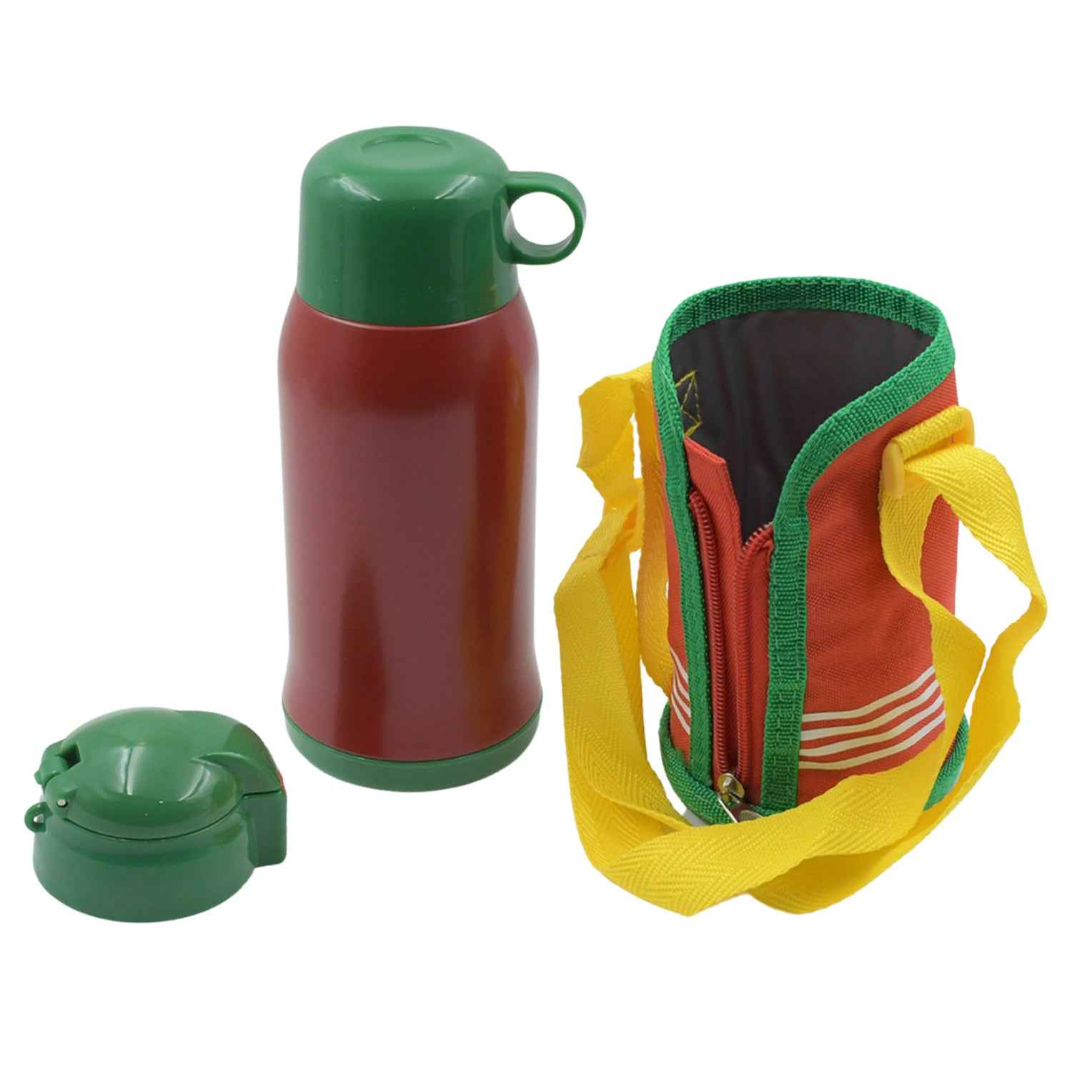 12544 Premium Stainless Steel Insulated Sipper Bottle Print Water Flaskcartoon Vacuum Hot Cold For Kids Travelling Water Bottle For Kids With Pop Up Straw Double Wall Thermos With Straw Bottle Zippe Cover For Officegymschool (550 Ml)