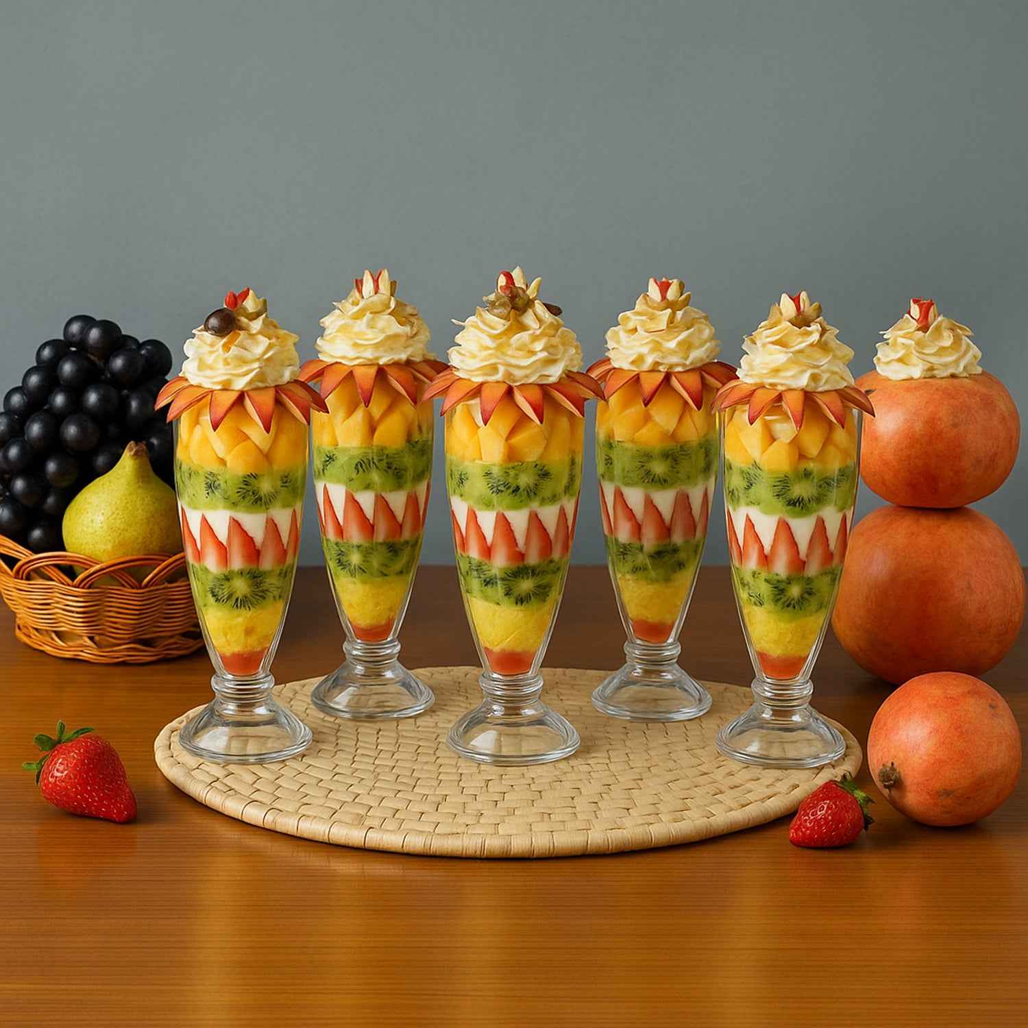 Apex Premium Dessert Falooda Glasses (Approx 400ml 6 Pc)