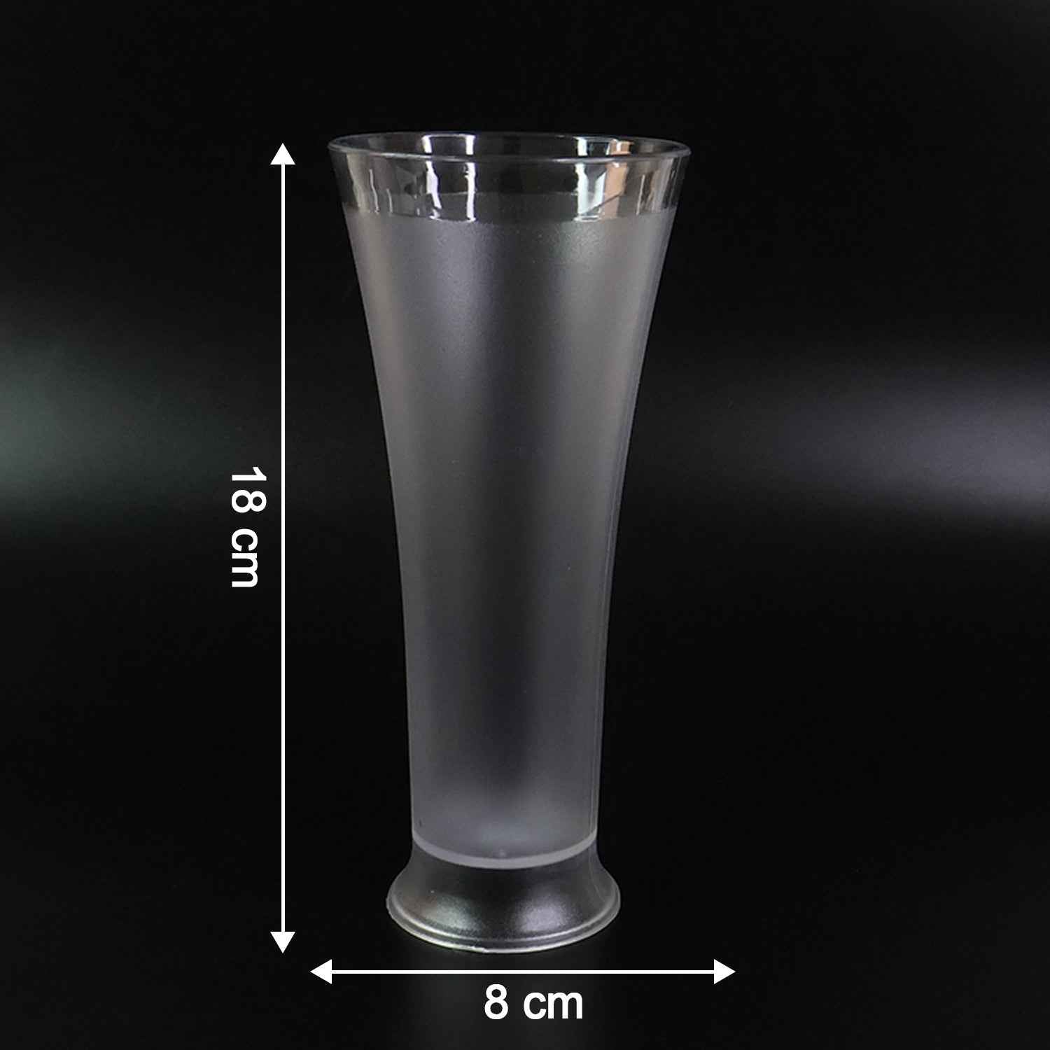 Supermom Plastic Faluda Matt Glass Set (300ml 6 Pc)