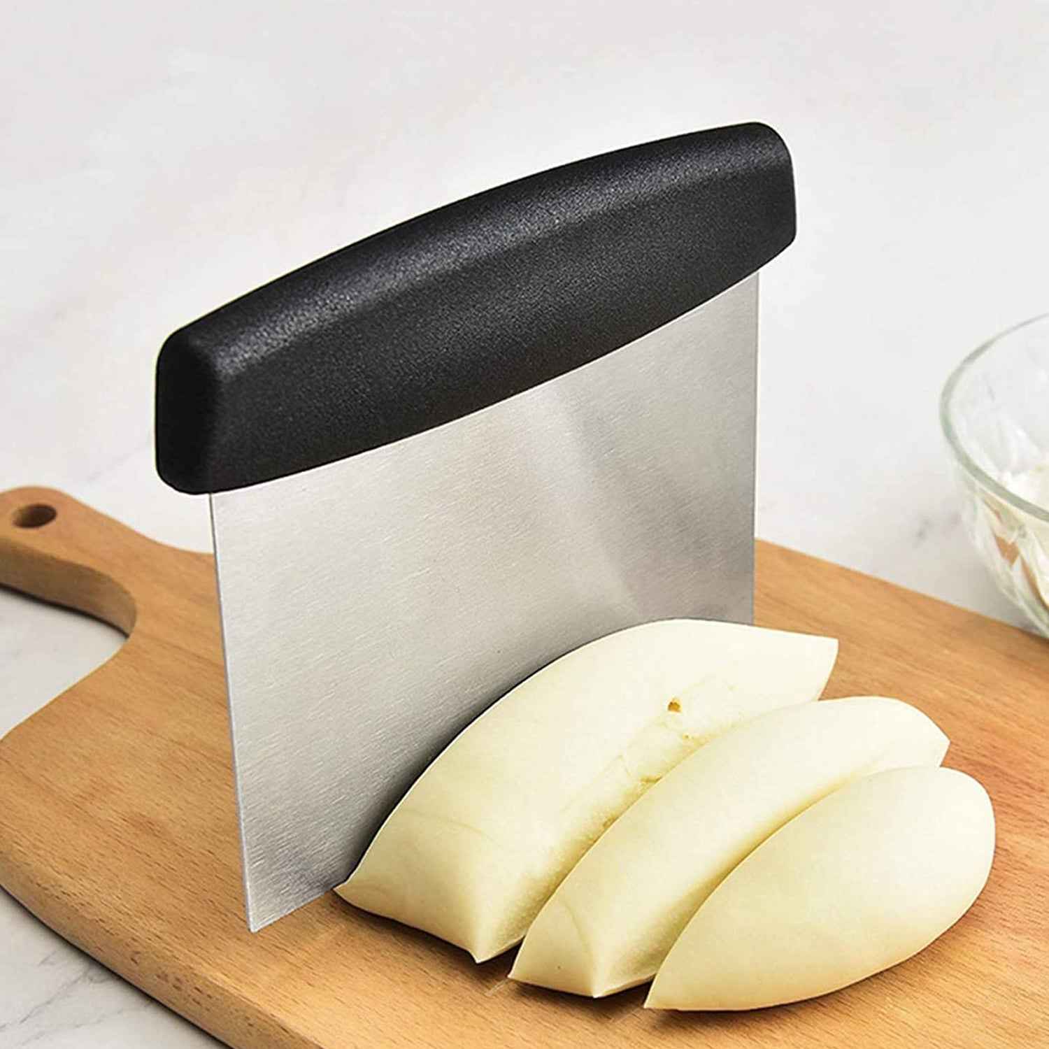 Premium Stainless Steel Dough Scraper (1 Pc)