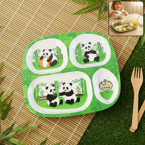 Kids 4-compartment Melamine Partition Plate (1 Pc 2422 Cm)
