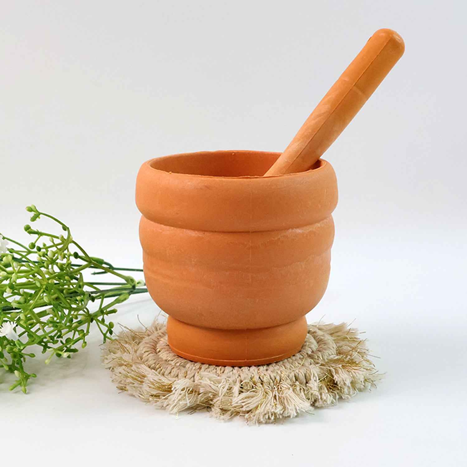 Unbreakable Plastic Mortar Pestle - (Set)