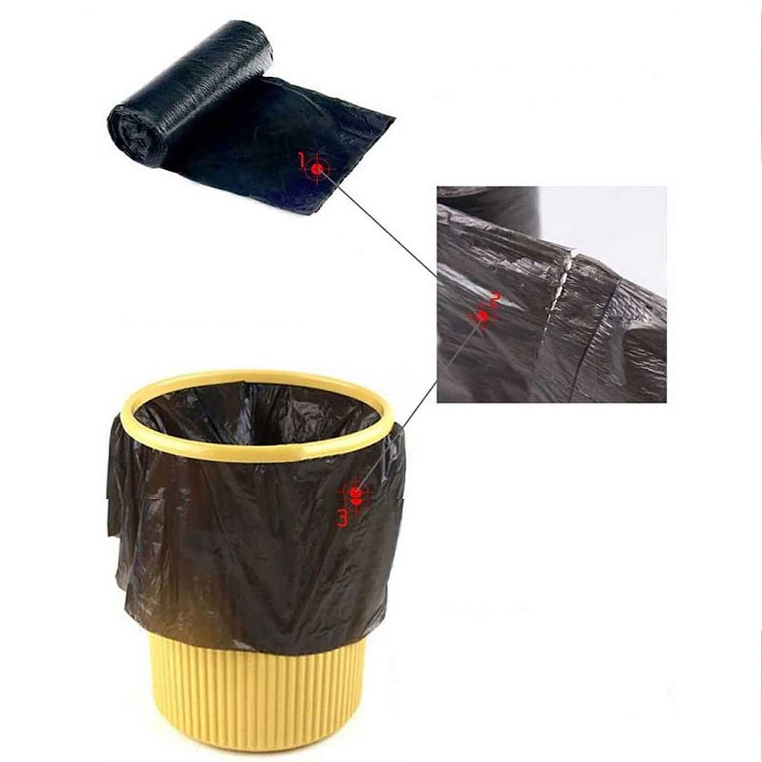 15729 Black Garbage Bags Dustbin Bags Trash Bags 45x50cm (1pc)