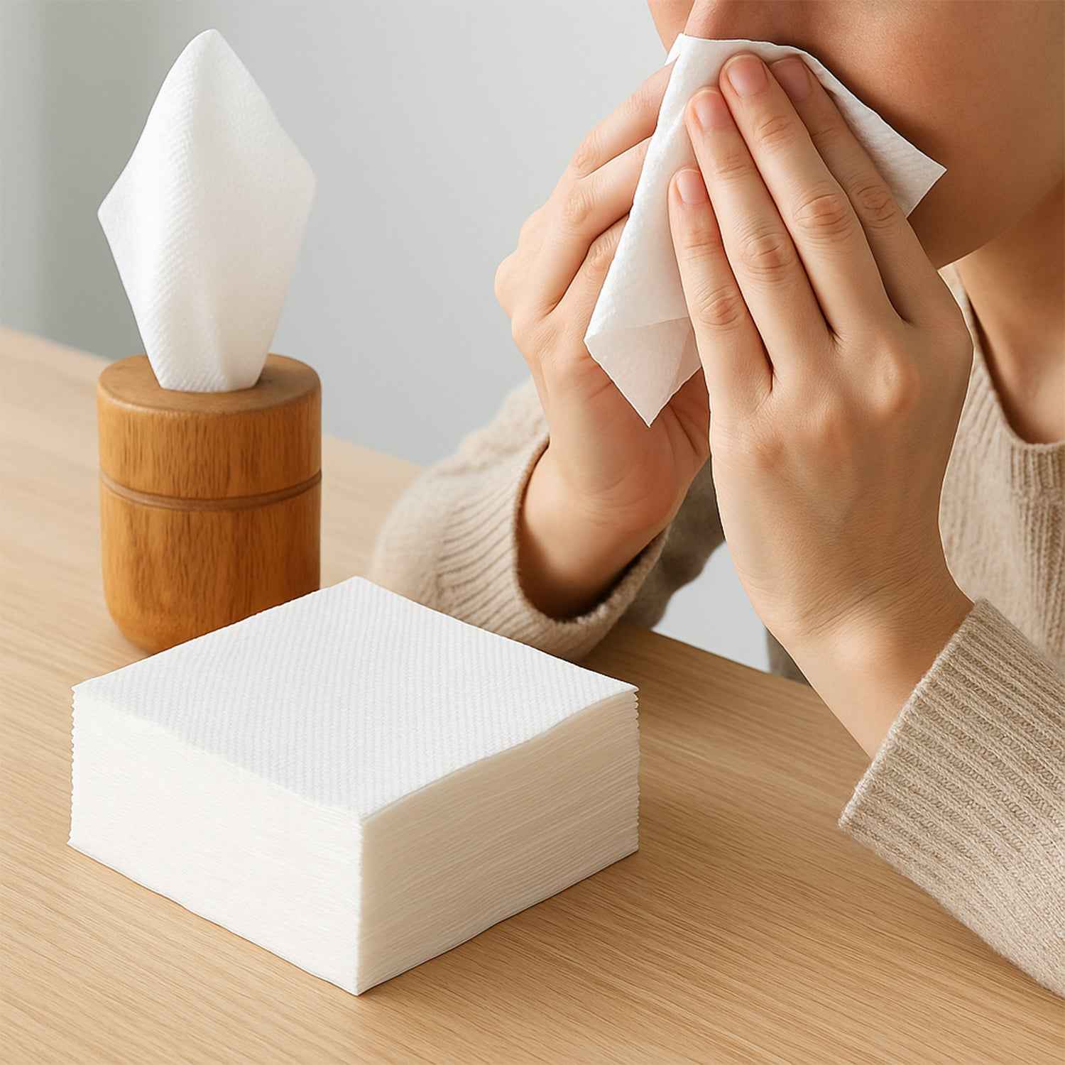 Soft Facial Tissue Paper Napkins Set (50 Pcs Set)