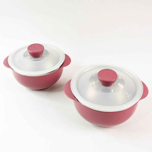 Apex Premium Plastic Serving Bowl Set With Lids (2 Pc)