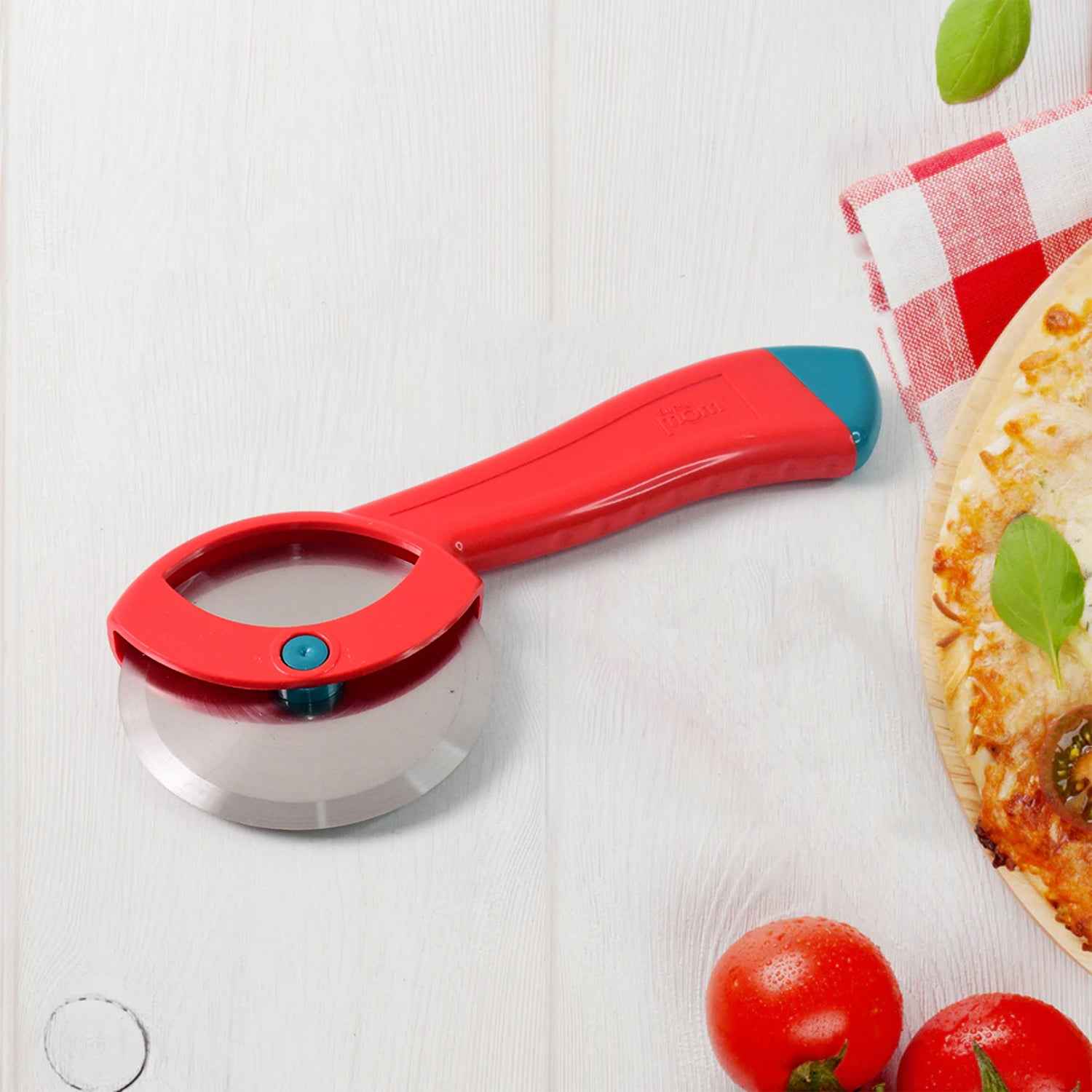 Suppermom Premium Stainless Steel Pizza Cutter With Ergonomic Handle (1 Pc)