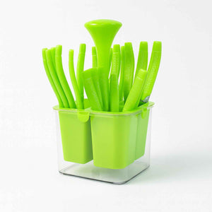 Supermom Premium Fancy Cutlery Set With Holder (24 Pc Set)