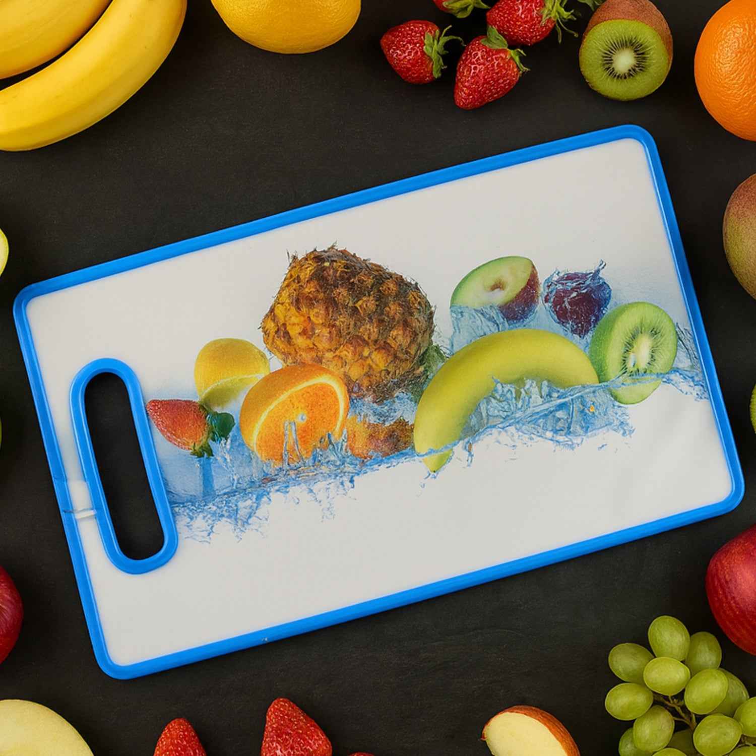 Large Rectangular Fruit Print Cutting Board (36x22cm 1 Pc)