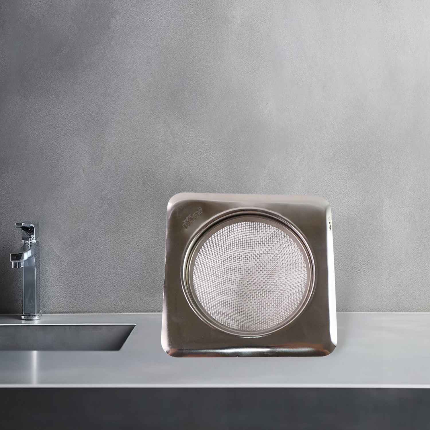 Stainless Steel Square Sink Strainer (1 Pc)