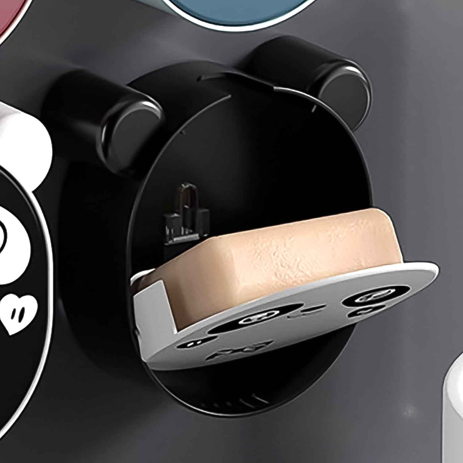 Plastic Cute Panda Soap Box Wall Mounted Flip-top Drain Soap Case (1 Pc)
