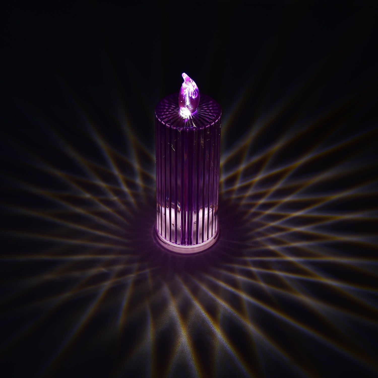 Big Simple Candles for Home Decoration, Crystal Candle Lights (Multicolor) Variety Bazaar