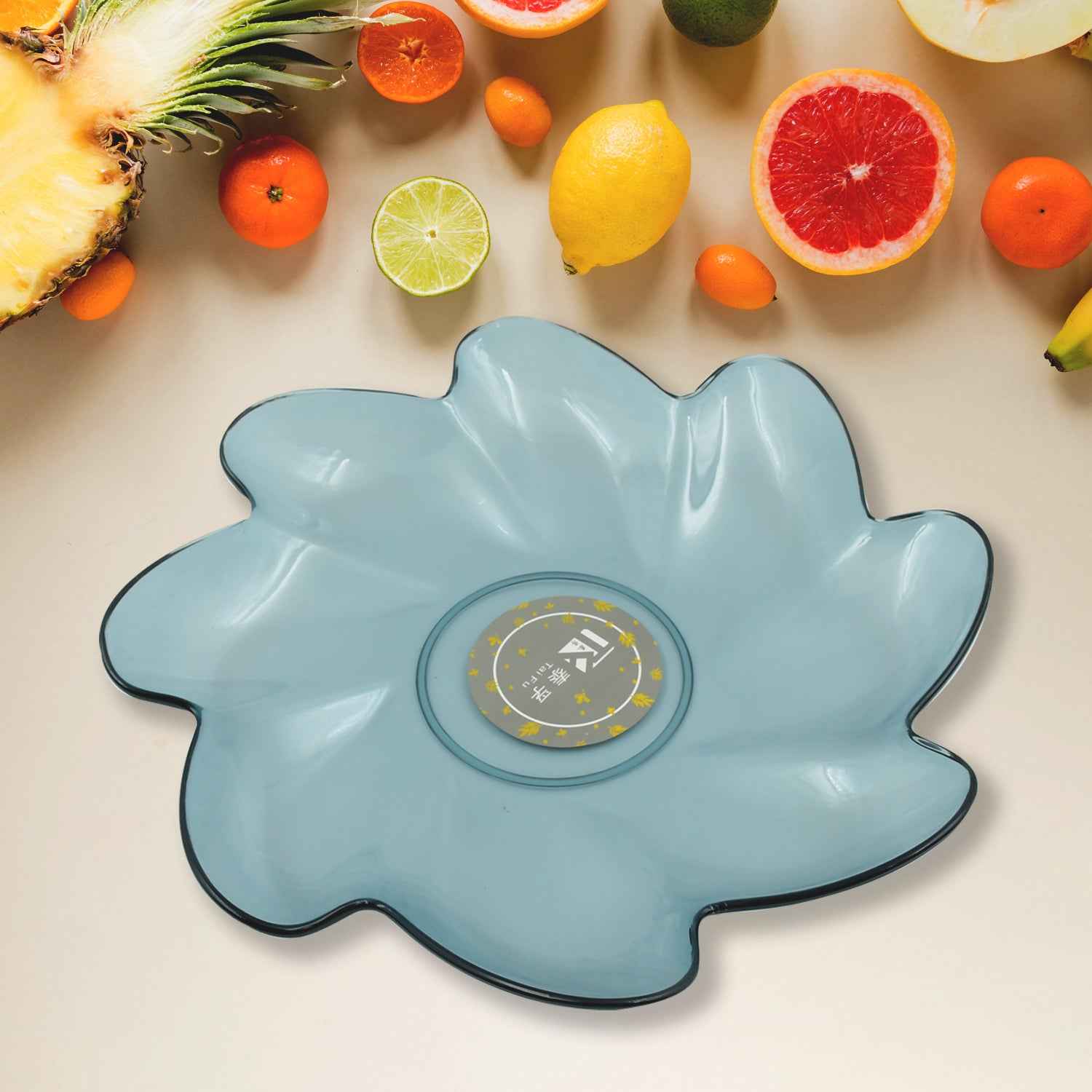 5535 Flower Shape Plastic Dinner Fruit Plate Tray Snacks Breakfast Plate Friendly Plastic Plate For Kids Party Supplies Birthday Holiday Party Dinnerware Supplies (1 Pc)