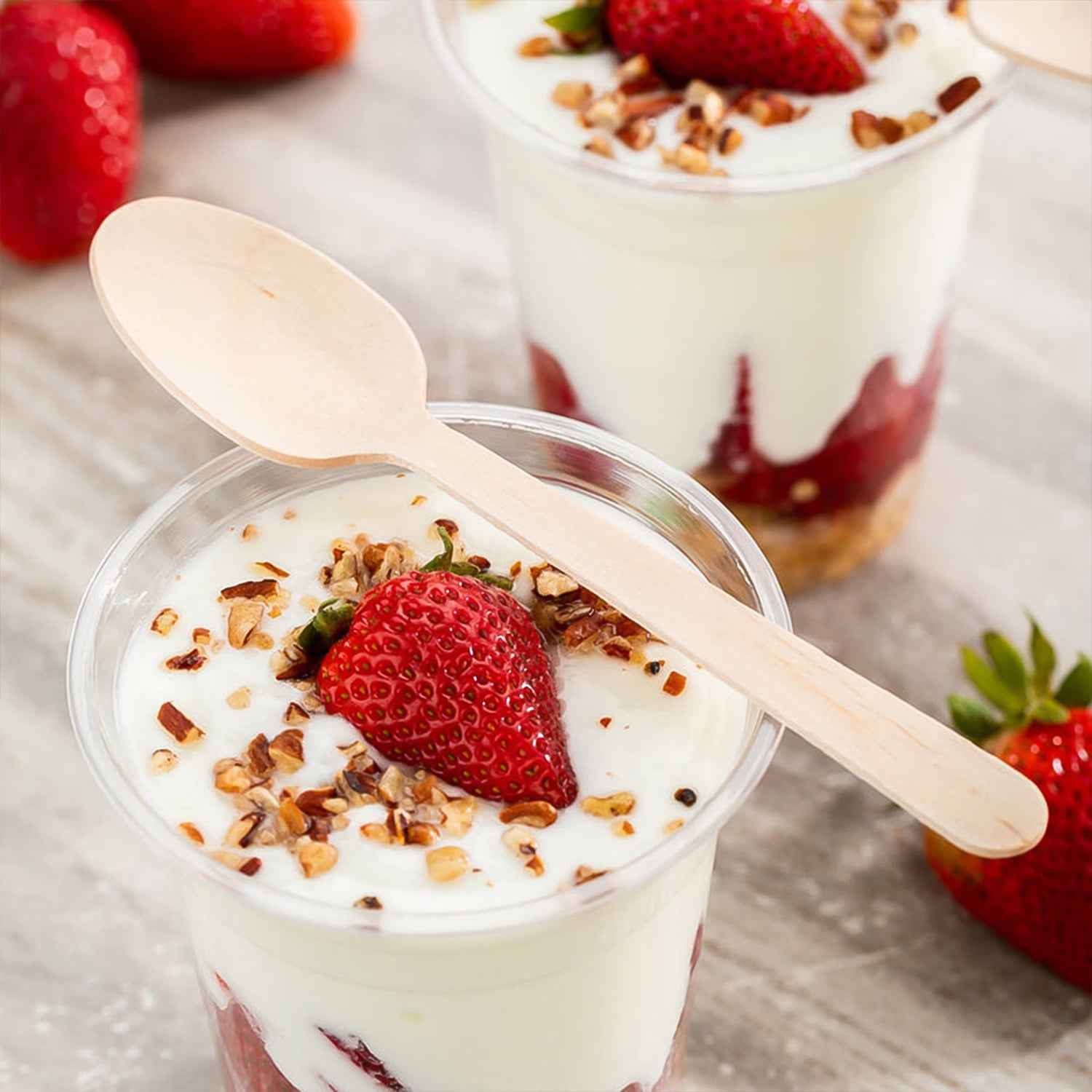 160mm Wooden Spoon 30 Pcs Pack