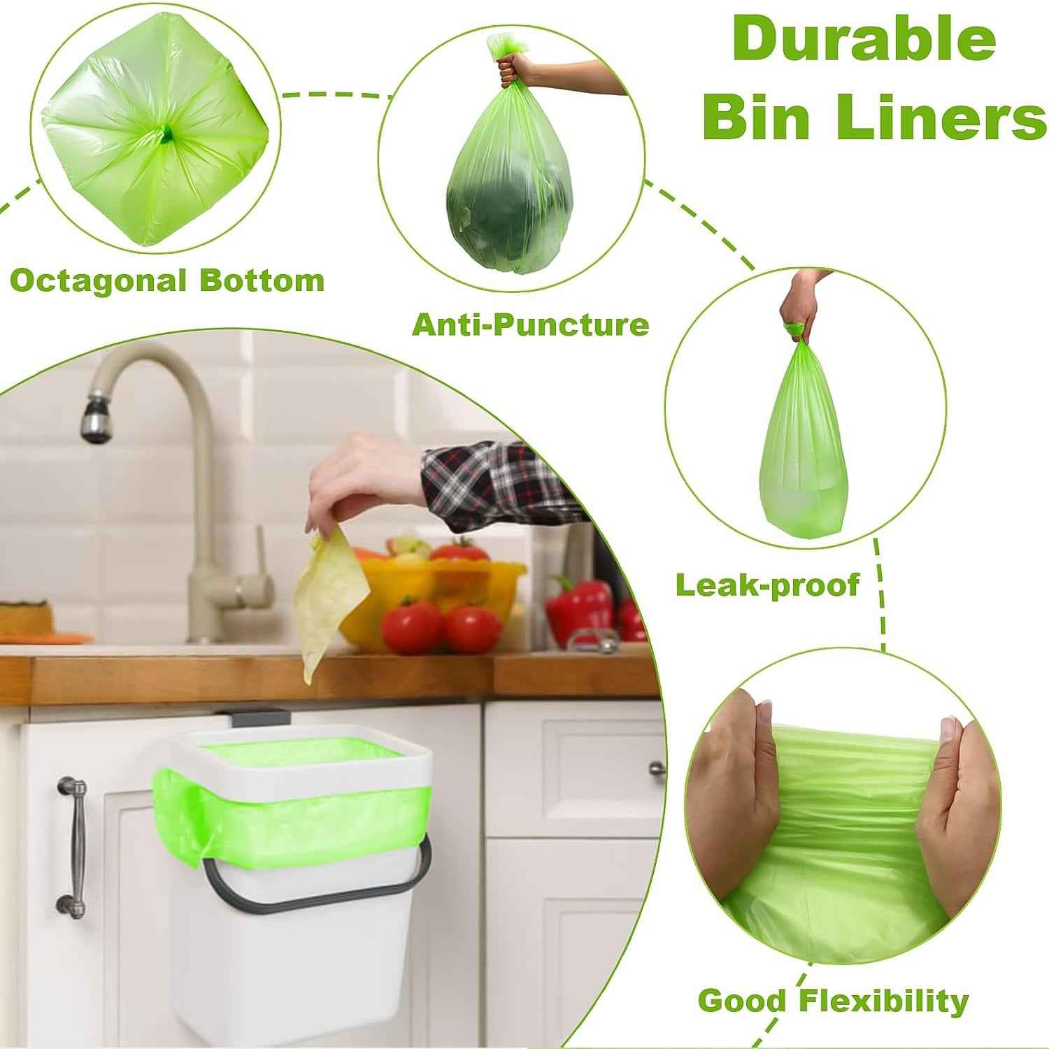 Heavy-duty Garbage Bags - 55 40 Cm (4 Pc Set)