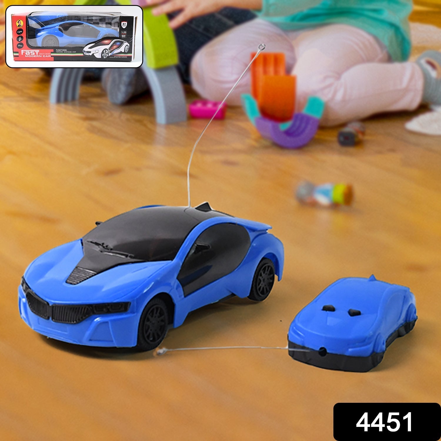 Remote Control Fast Modern Racing Car 3D Light with Go Forward And Backward Variety Bazaar
