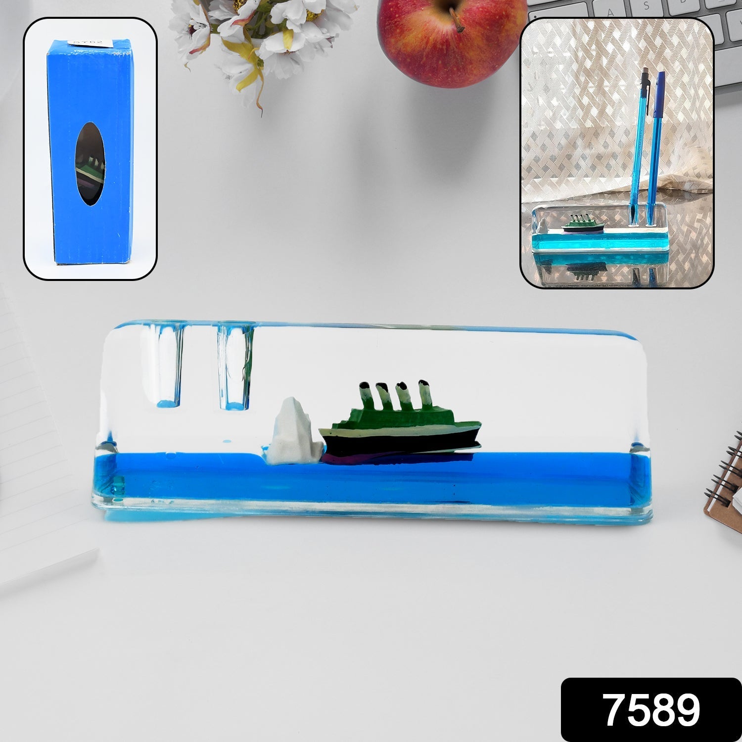 Car Interior Dashboard Decoration Floating Water Cruiser Ship (1 Pc) Variety Bazaar