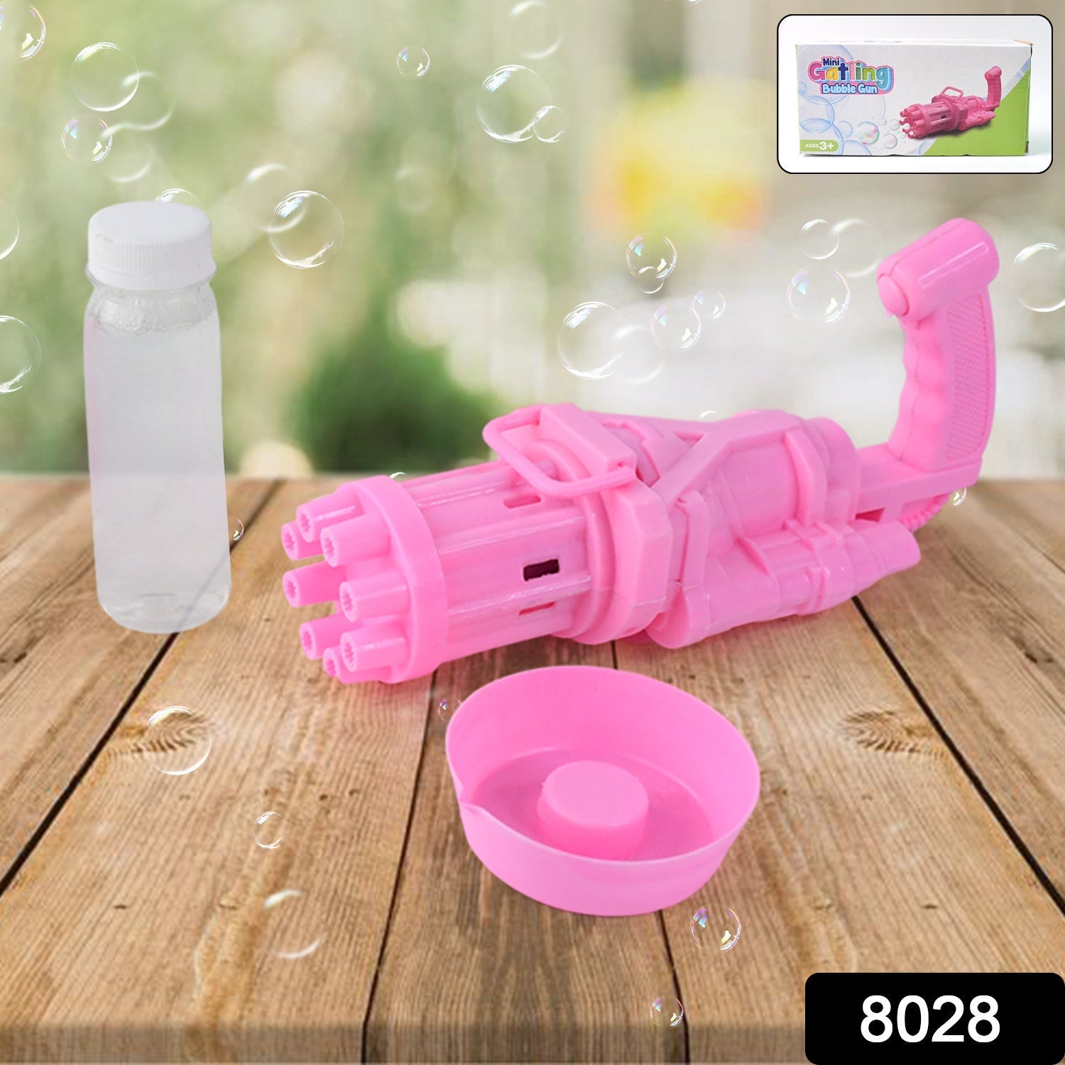 8-Hole battery operated Bubbles Gun Toys for Boys and Girls Variety Bazaar