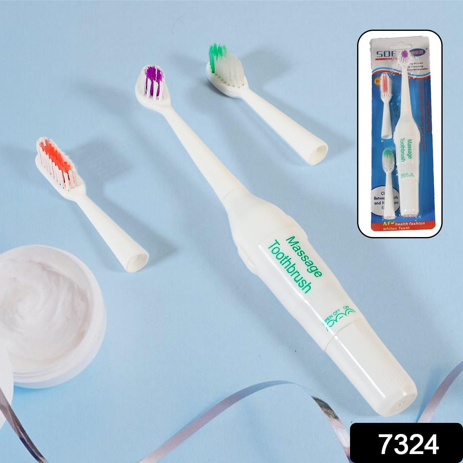 Electric Toothbrush for Adults & Teens – Deep Cleansing, Battery Operated (Battery Not included) Variety Bazaar