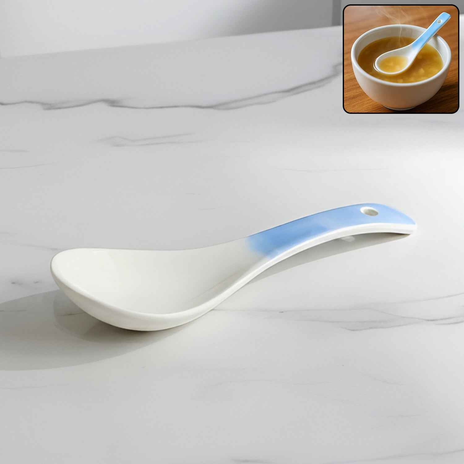 Premium Ceramic Serving Spoon (14 Cm 1 Pc)