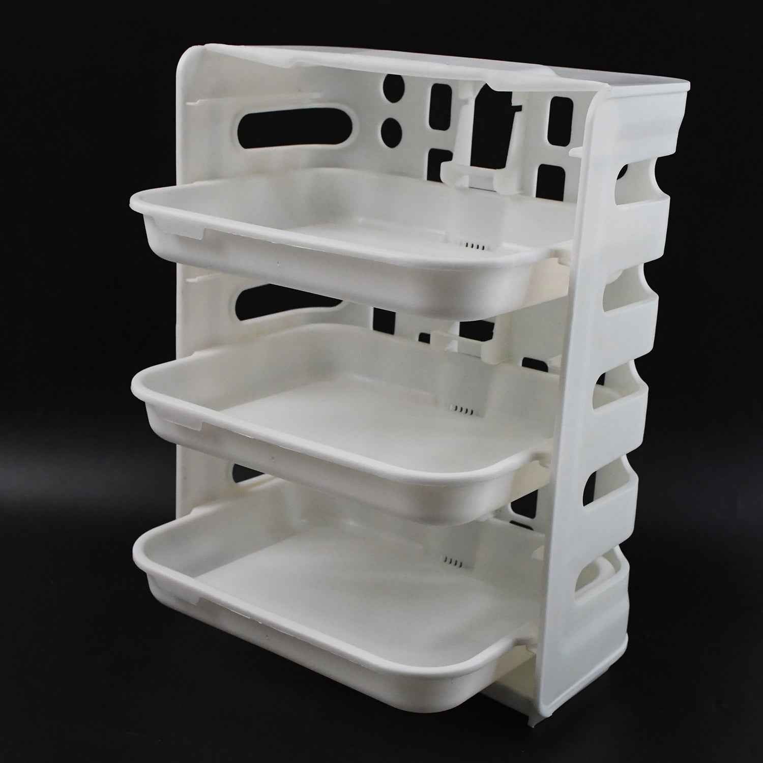 Plastic 3 Layer Wall-mounted Food Organizer Rack (1 Set)