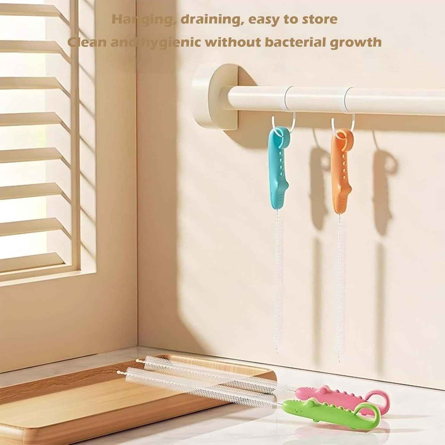 Bottle Spout Cleaning Brush With Ergonomic Handle (1 Pc 22 Cm Long)