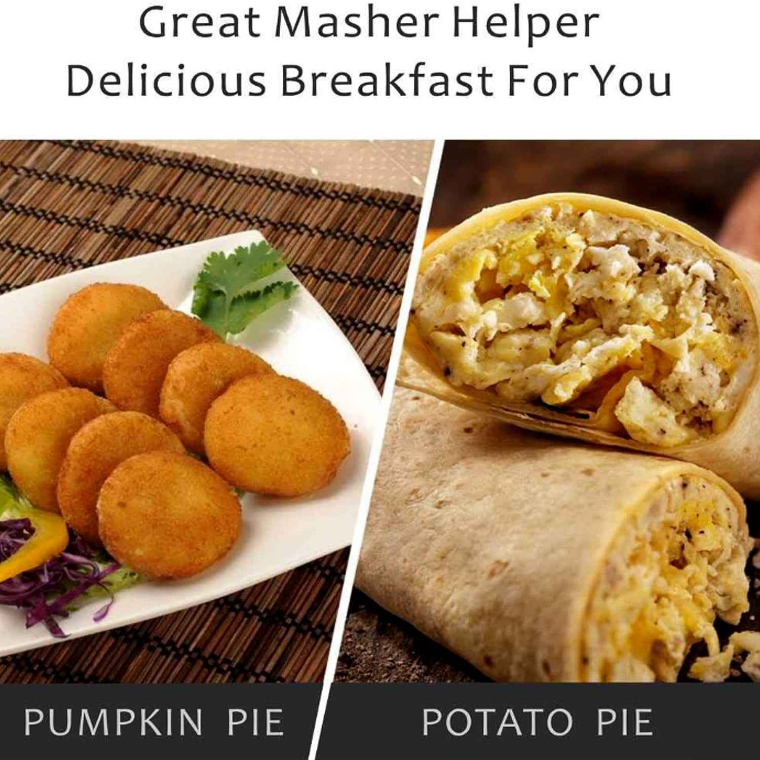 Apex L-handle Stainless Steel Potato Masher Ergonomic Grip (1 Pc)