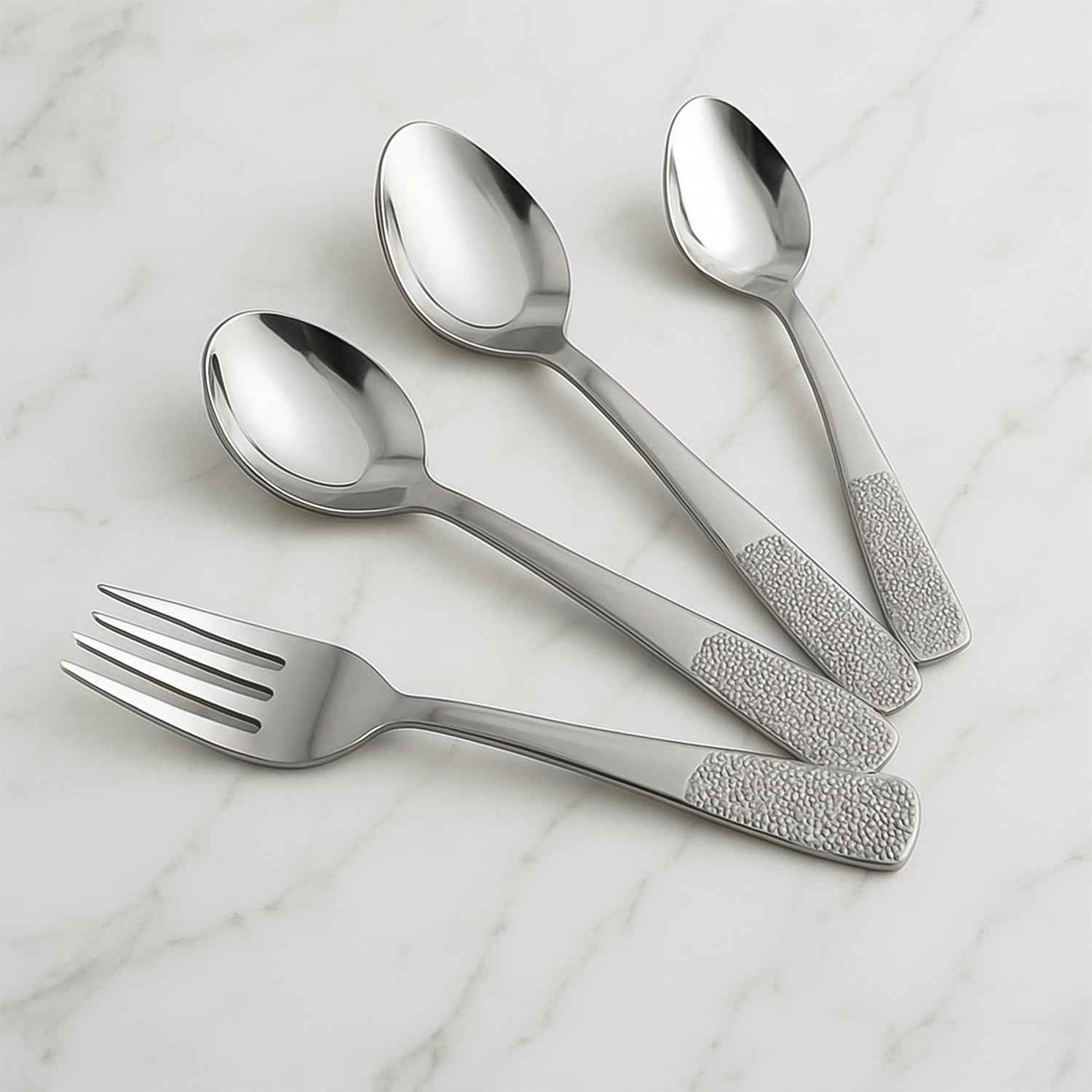 Stainless Steel Cutlery Set With Elegant Storage Stand (24 Pc)