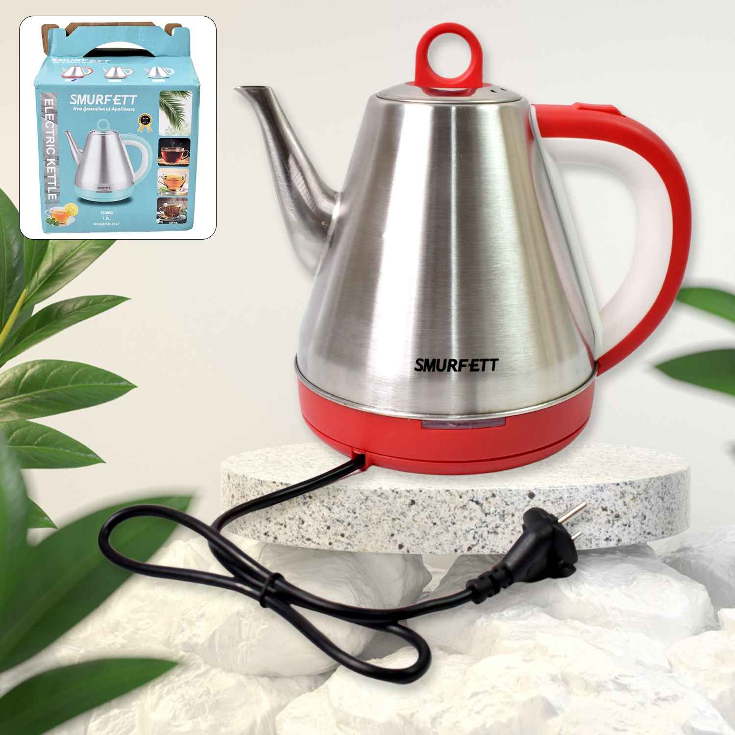 Stainless Steel Large Capacity Electric Kettle (1500w 1.5 Ltr.)
