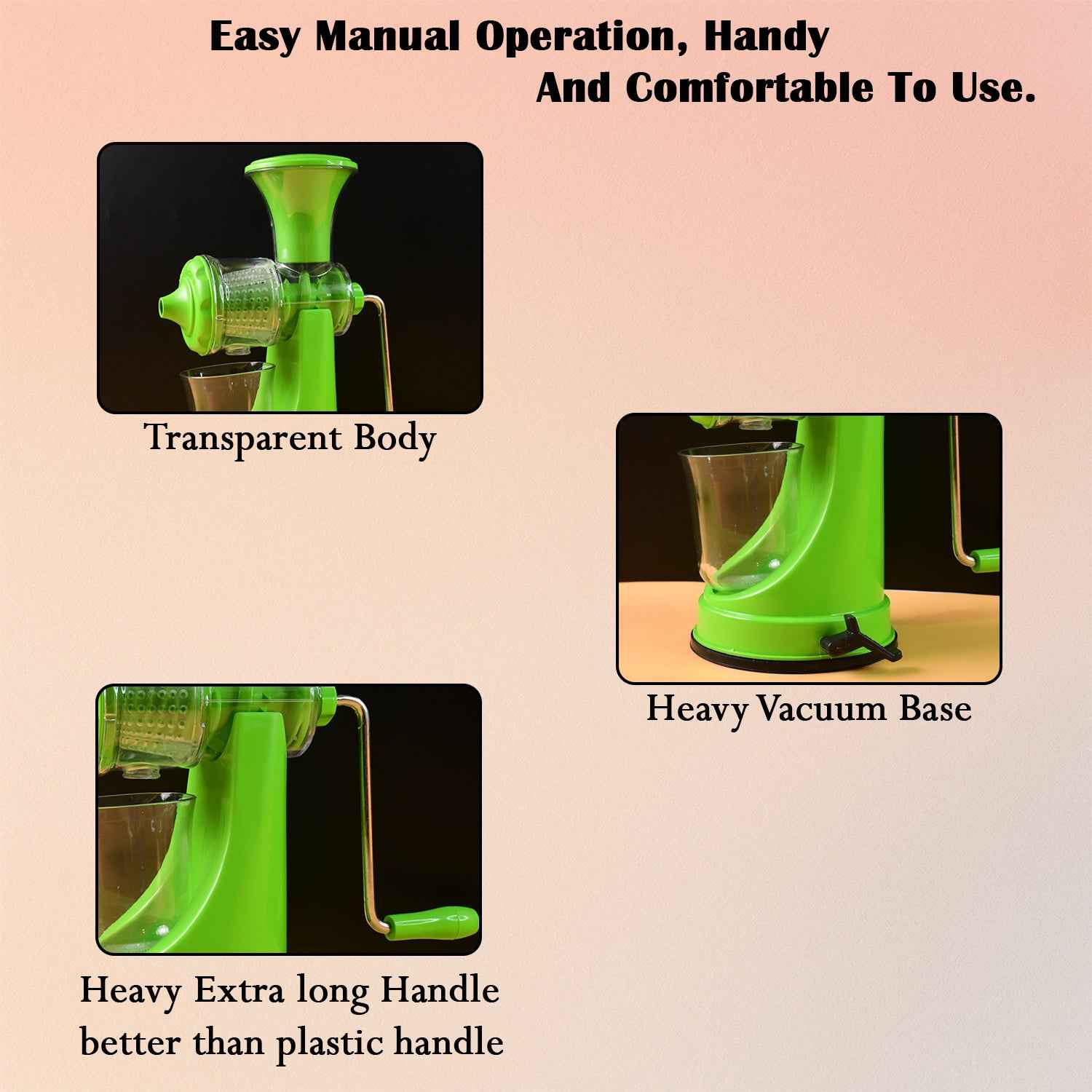 Supermom Manual Hand Press Fruit Vegetable Juicer Pro