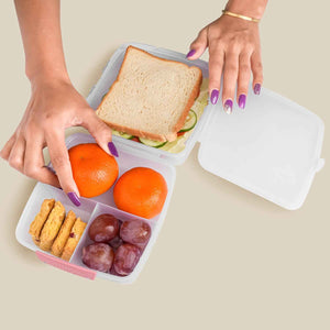 1 Large And 3 Small -compartment 1400 Ml Multipurpose Lunch Box (1400 Ml 1 Pc)