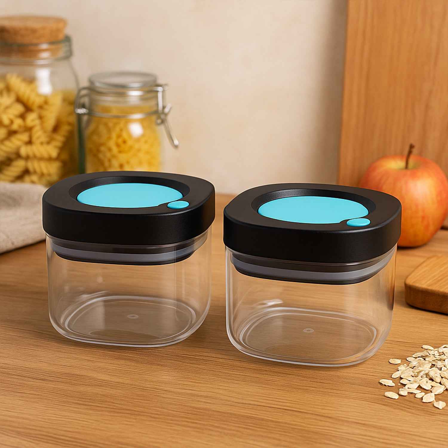 Supermom Airtight Kitchen Storage Containers (2 Pc Set 500 Ml)