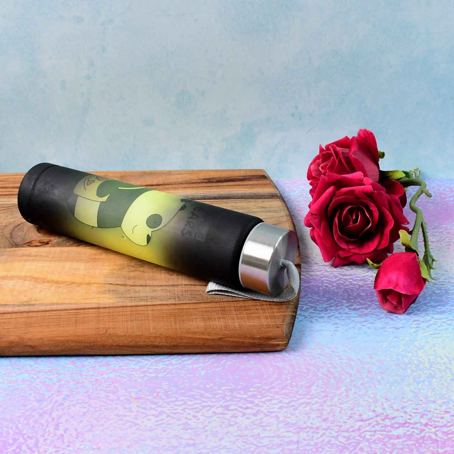 Cute Cartoon Printed Plastic Water Bottle (300 Ml 1 Pc)