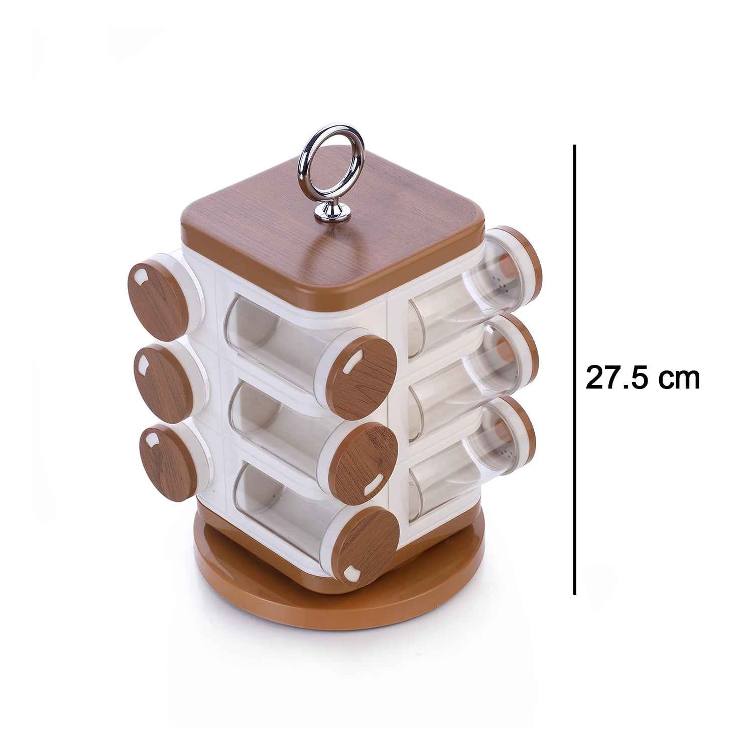 8118 Ganesh 12-jar Revolving Spice Rack Masala Box