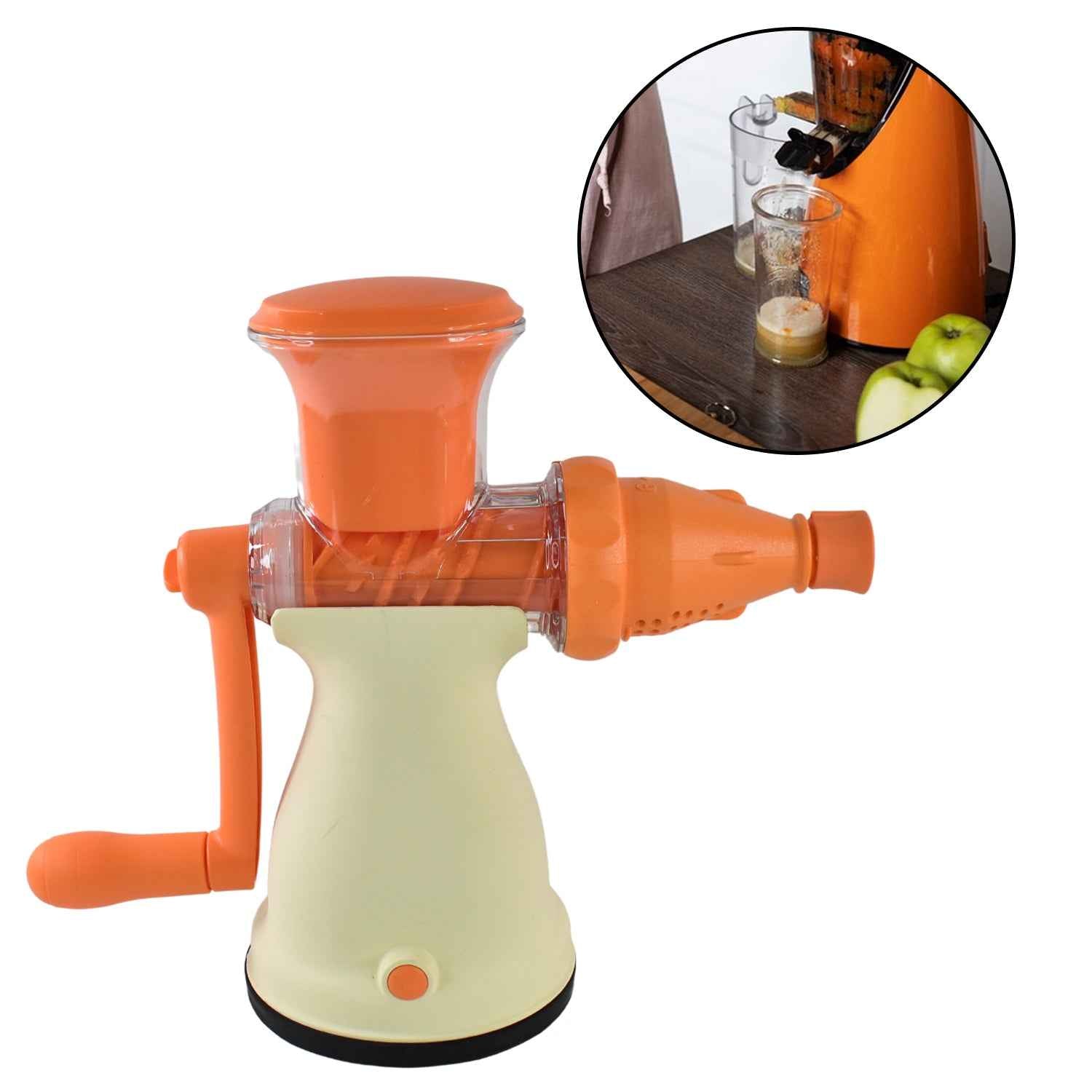 Apex Manual Carrot And Fruit Juicer Heavy-duty (1 Pc With Glass)