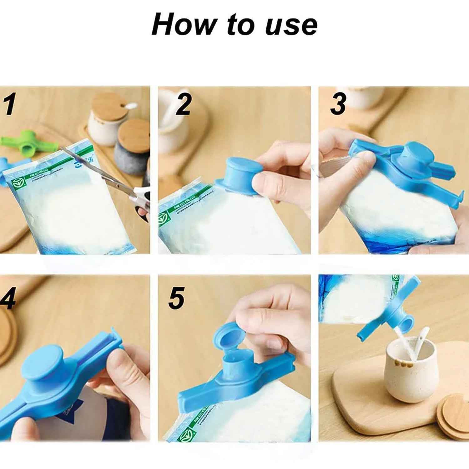 Packet Pourer Sealer Clip - (4 Pc)