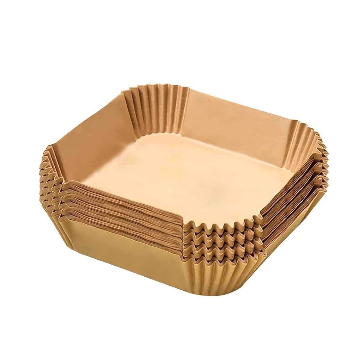 Square Air Fryer Disposable Paper Liner (50 Pcs Set 160mmx45mm)