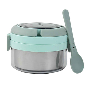 Ganesh Tiara 400ml Stainless Steel Insulated Lunch Box With Leakproof Lid Folding Spoon