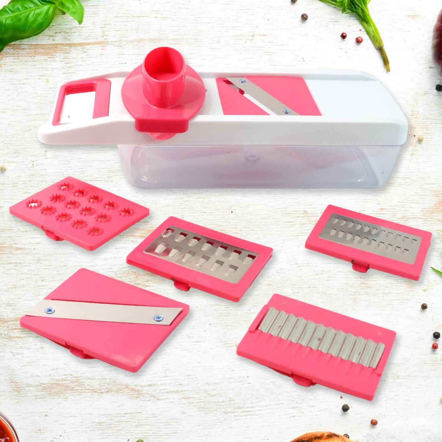 6-in-1 Vegetable Slicer Grater Chopper - (Set)