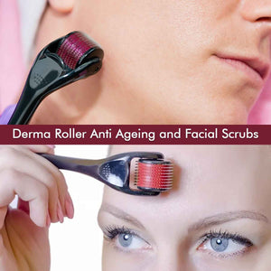 6601 Derma Roller Anti Ageing And Facial Scrubs Polishes Scar Removal Hair Regrowth (0.75mm)