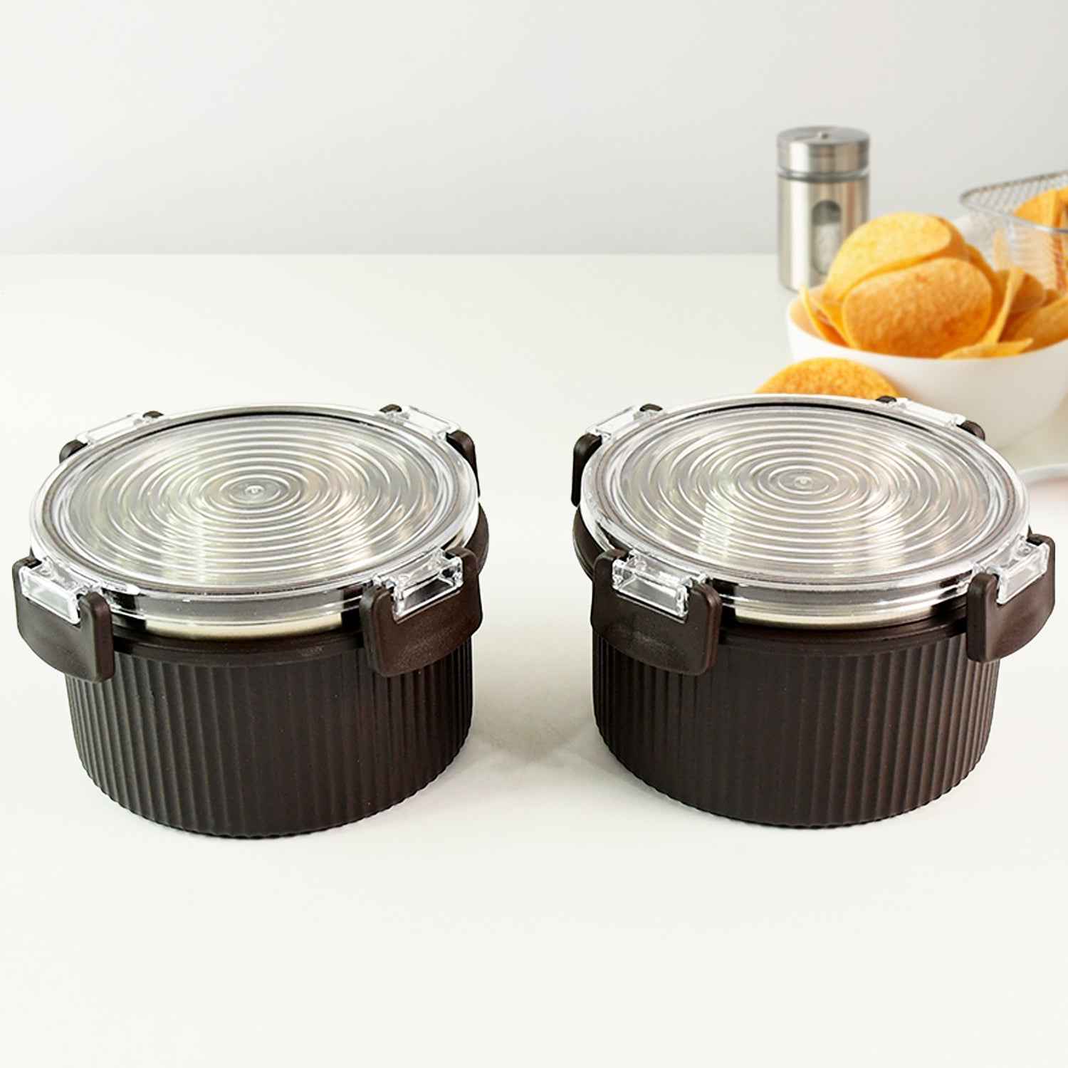 Apex Rustic Jar Set – 2 Pcs, 450ml Each Approx