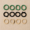 Braided Elastic Hair Bands Set (12 Pc)