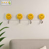 Multipurpose Self-Adhesive 4 hooks for wall Hook (1 Pc)