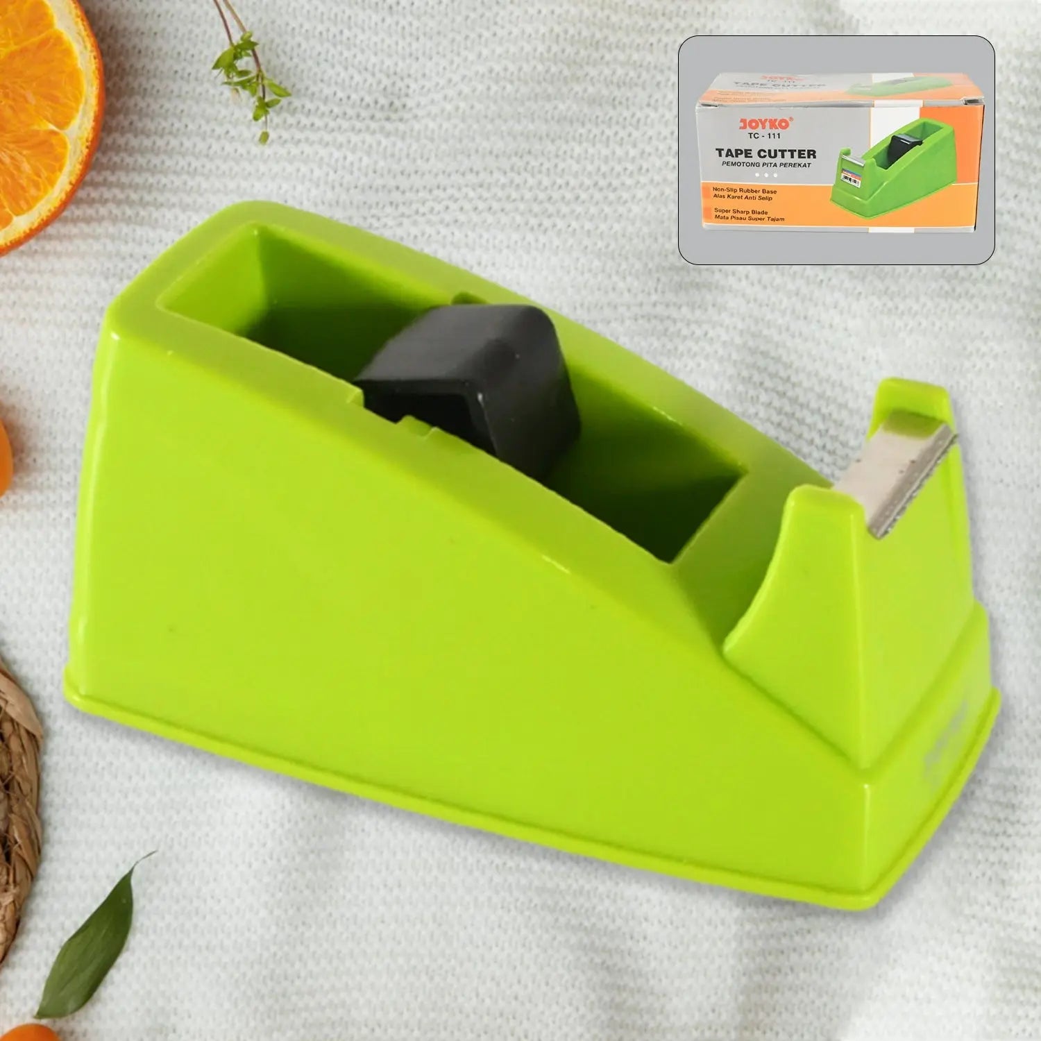 9463 Plastic Tape Dispenser Cutter for Home Office use, Tape Dispenser for Stationary, Tape Cutter Packaging Tape School Supplies (1 pc / 300 Gm) - varietybazaar.co.in