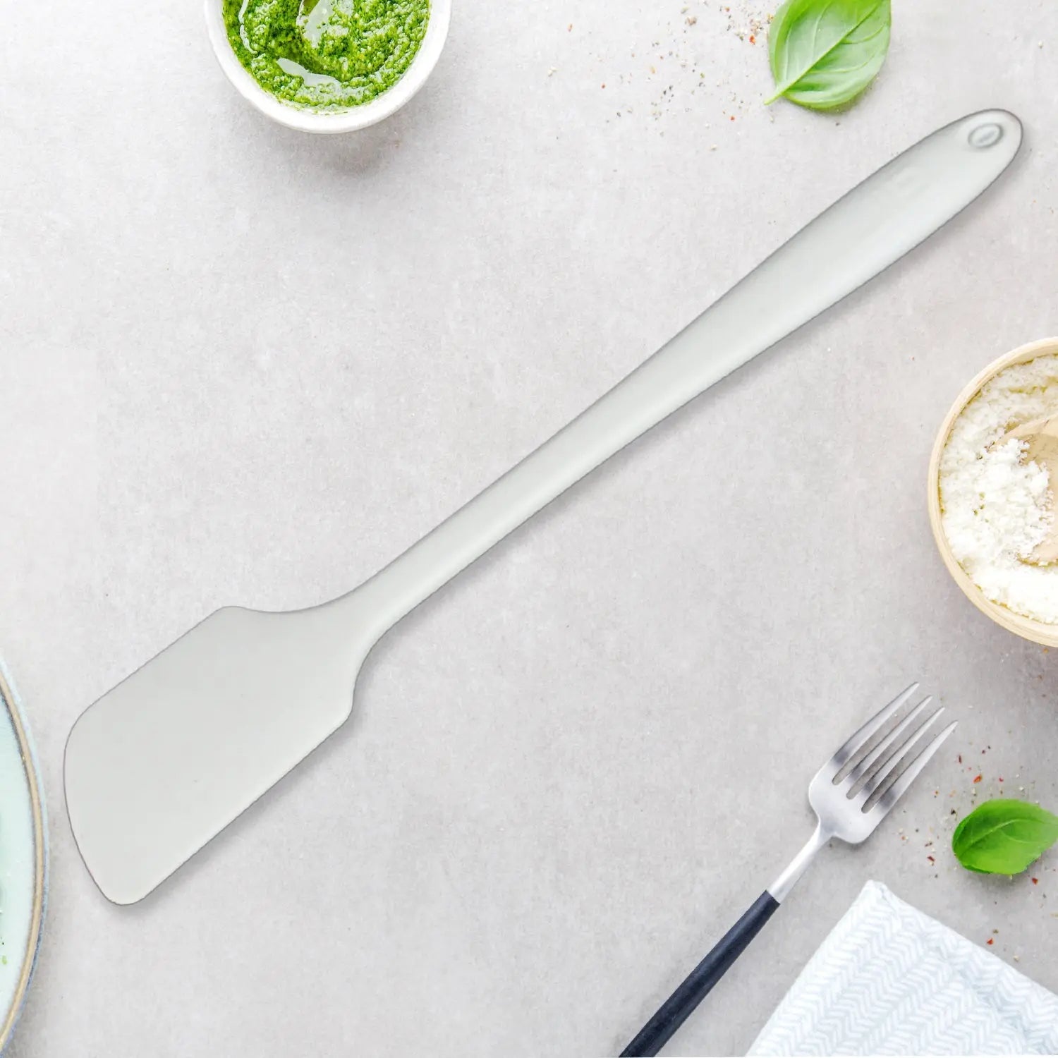 5647 Silicone Spoon Spatula Heat-Resistant Rubber Cooking Utensils Set, Seamless Design Baking Kitchen Spatulas For Nonstick Cookware - varietybazaar.co.in